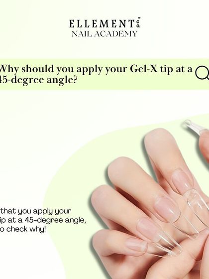 Why should you apply your Gel-X tip at a 45-degree angle? This pro tip is crucial for preventing air bubbles and ensuring a strong, long-lasting bond.