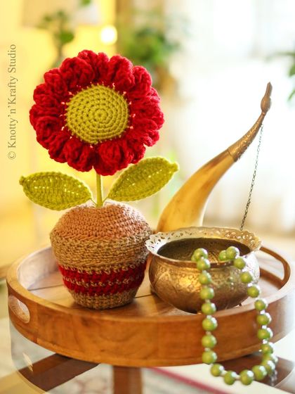 Parul Bhargava - Crochet Home Decor Items Everlasting Blooms & Potted Plants photo 10