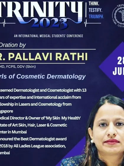 This poster highlights my oration at a major medical conference, where I discussed advanced topics in cosmetic dermatology. My extensive training, including a fellowship in Lasers and Cosmetology from Singapore, allows me to provide my patients with scientifically-backed and effective treatments.