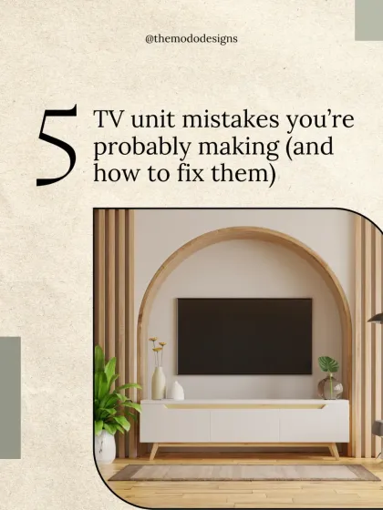 Are you making these common TV unit mistakes? This guide shows you how to fix them, from managing clutter to getting the placement just right.