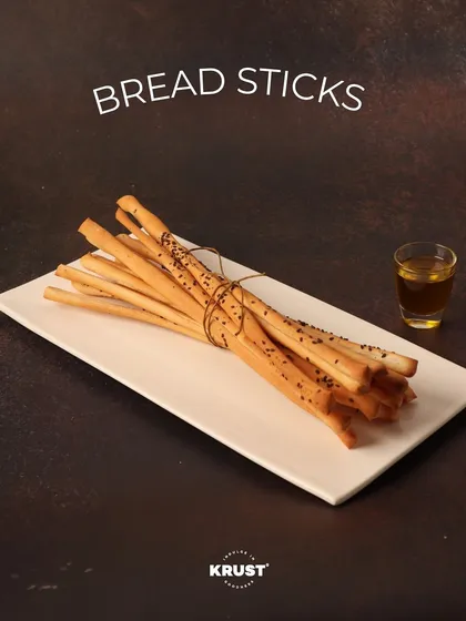 Crispy, crunchy Bread Sticks, seasoned and baked to perfection. They are the perfect snack to enjoy on their own or with your favourite dips.
