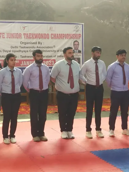 The officials and referees ensuring fair play at the Delhi State Junior Championship.