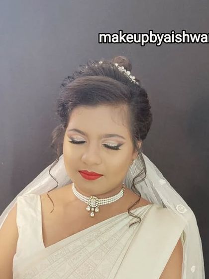 Aishwarya D E - Bridal Makeup and Styling Elegant Christian Bridal Makeup photo 4