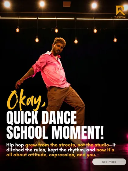 A quick dance school moment. Our workshops dive into the history and attitude of different styles like hip-hop.