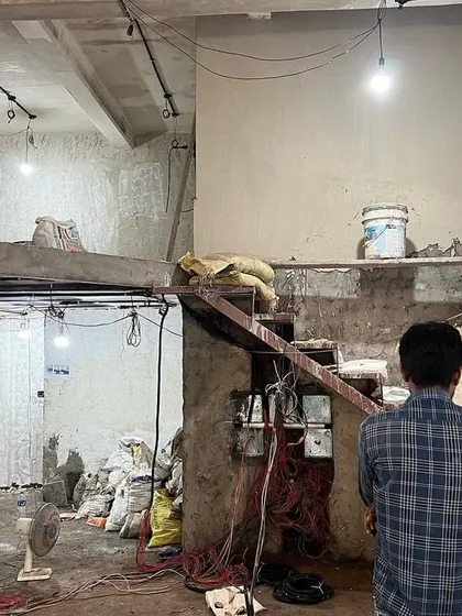 The starting point for The Vintage Garden project. We took on this abandoned restaurant, which had been shut for years, with a vision to completely transform it. This image shows the raw potential we saw in the space before beginning our heritage renovation.