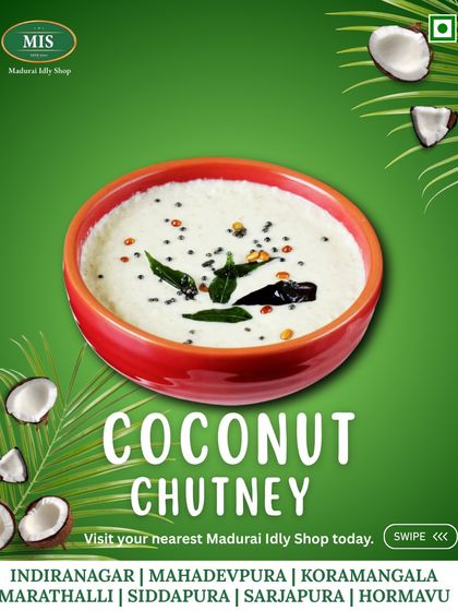 Team Coconut Chutney. The original, cool, and creamy classic that pairs perfectly with a spicy dosa.