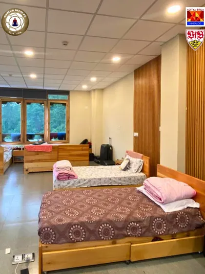 A look inside the clean and comfortable dormitories provided during our Bhutan tour. Proper rest and recovery are as important as training.