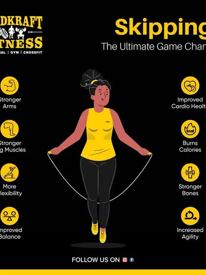 Skipping is a game-changer for fitness. It improves cardiovascular health, burns a ton of calories, strengthens bones, and increases agility and coordination.