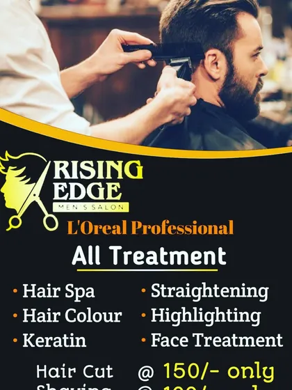 This menu shows the variety of L'Oreal Professional treatments available at my salon. You can choose from hair spa, coloring, straightening, highlighting, and face treatments to build your ideal grooming session.