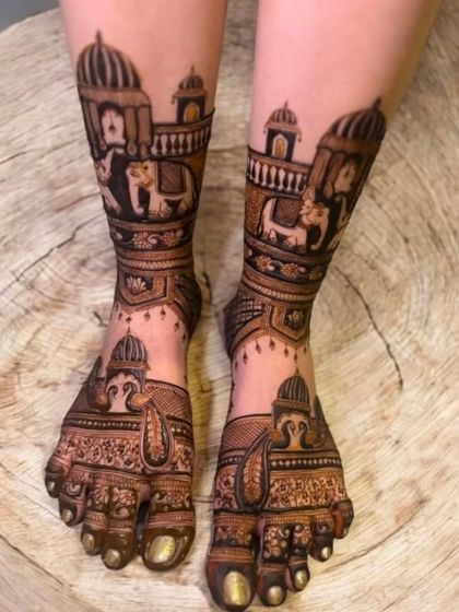 Kanha Mehandi - Bridal Mehndi Elegant Feet Designs photo 8