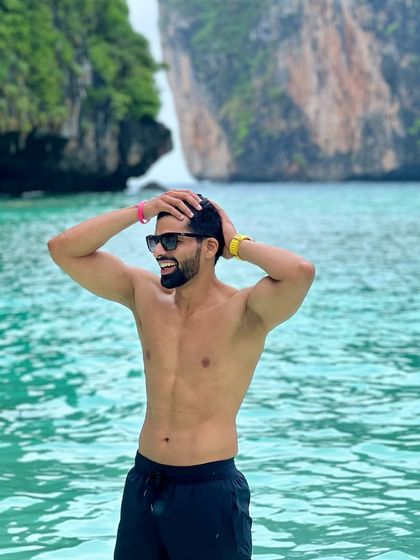 Enjoying the beautiful beaches in Thailand. An active vacation is the best kind of vacation.