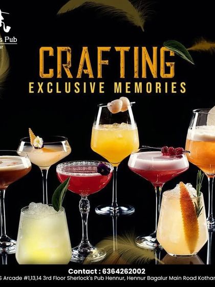 I pride myself on crafting exclusive memories, and my wide range of cocktails is a big part of that. This collection shows the variety of colors, glassware, and garnishes I use to make each drink special.