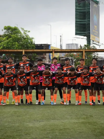 The full squad, lined up and ready to give their all for the club.