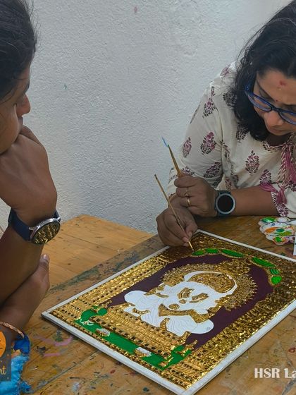 BrainArt Studio - Adult Art & Craft Workshops Tanjore Painting: The Royal Art photo 6