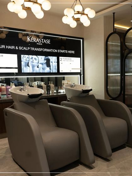 Welcome to Toni&Guy Srinagar. Our wash stations are backed by a full range of Kérastase products, ensuring your hair and scalp transformation starts with the highest quality care.