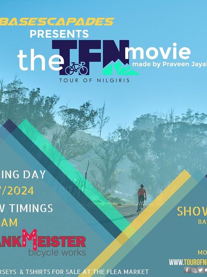Join us for a screening of the TFN Movie at the Crankmeister Flea Market. It's a great chance to dive into the world of the Tour of Nilgiris and witness the passion that goes into organizing this iconic cycling tour.
