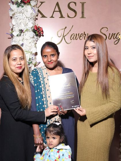 A mother and daughter duo. It's never too late to follow your dreams, and I am so proud of this student.