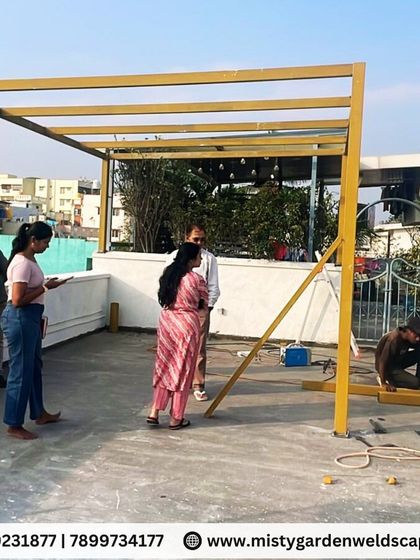 On-site consultation and fabrication in Sarjapur. I work closely with my clients throughout the process to ensure the final structure meets their exact needs for a work-from-home setup.