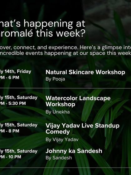 Here's a feature from one of the venues in Hyderabad for my Natural Skincare Workshop. I love collaborating with beautiful spaces to host my classes.