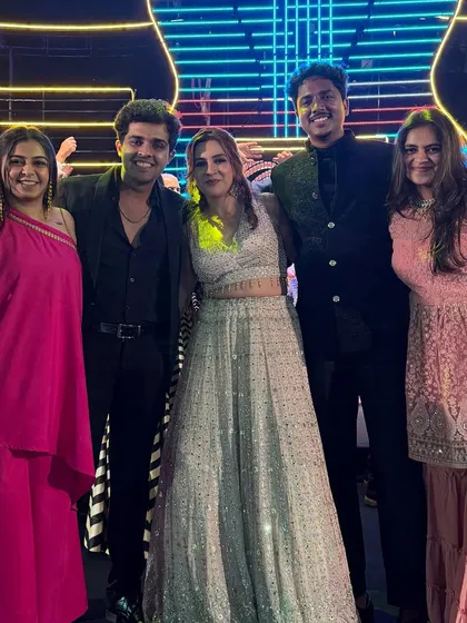 The smiles say it all. It's an incredible feeling to stand with the couple after they've rocked their performance on stage.