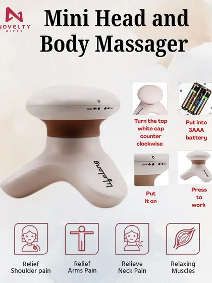 This mini head and body massager is a great addition to a wellness-themed hamper. It's small, battery-operated, and perfect for relieving shoulder, arm, and neck pain.