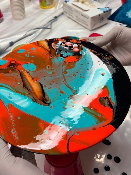 Nishka Mehta - Painting Workshops & Art Parties Art Jamming & Fluid Art Fun photo 3