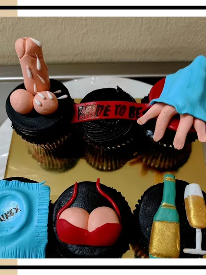 For the bride-to-be who’s ready for her last fling before the ring! 💋 These Nutella Crunch bachelorette cupcakes are always a hit. I can customize the naughty designs to match the vibe of your party perfectly.