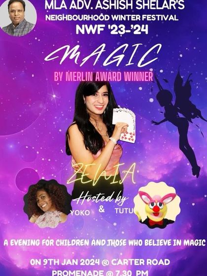 The official poster for my performance at the Neighbourhood Winter Festival. It was an evening for children and everyone who still believes in magic.