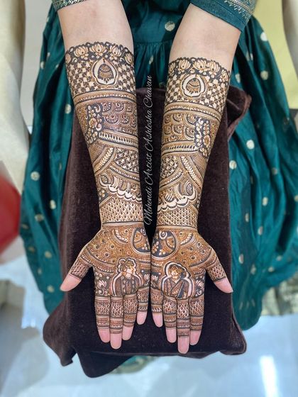 Full Bridal Mehendi (Hands) photo 49