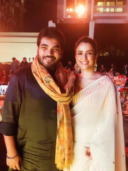 It was great to meet the gorgeous Sanya Malhotra ji after our show. It's always a pleasure to meet fellow artists who appreciate Indian classical music.