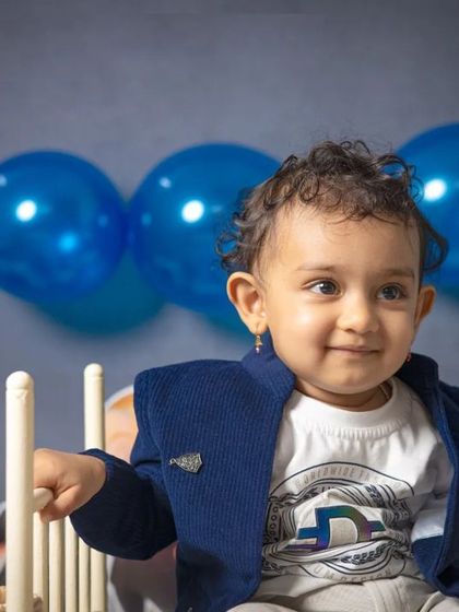 Who's the boss? This Boss Baby themed shoot is perfect for little ones with big personalities, complete with a suit jacket and money bags.