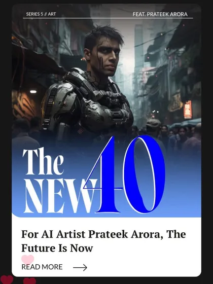 A feature on my work in 'The New 40'. Press coverage like this has been incredible for getting my Indofuturism concept out to a wider audience.