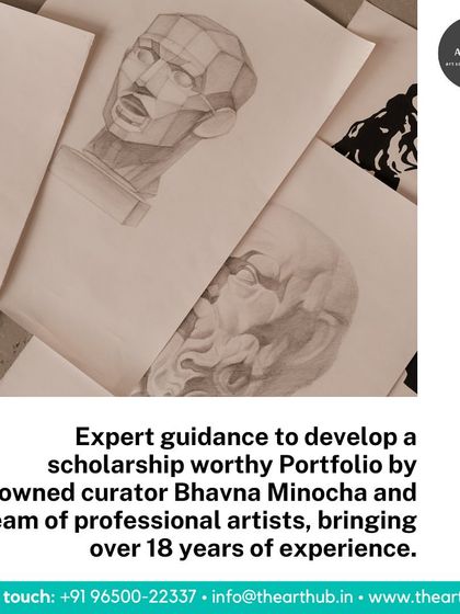 My team of professional artists, with over 18 years of experience, provides expert guidance to develop a scholarship-worthy portfolio. These sketches show the foundational skills we teach.