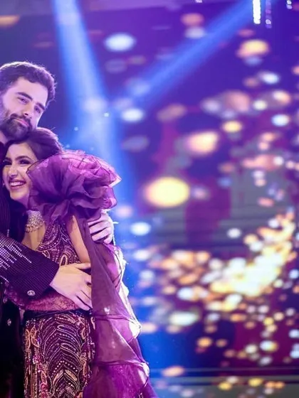 Witnessing a beautiful blend of two cultures through unconditional love is always special. This couple's hug at the end of their performance captures the joy and emotion of their union.