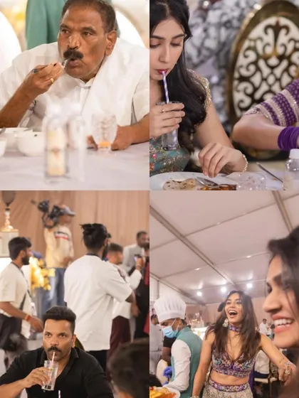 It was an honor to cater for Kannada film star Daali Dhananjay's wedding. Seeing the stars and their guests, like actor Dhananjay himself, truly enjoying the food is the greatest compliment.