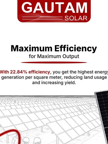 Our modules offer maximum efficiency of 22.84% for the highest energy generation per square meter. This reduces land usage and increases yield, making them an optimal choice for land-sensitive utility-scale solar farms.