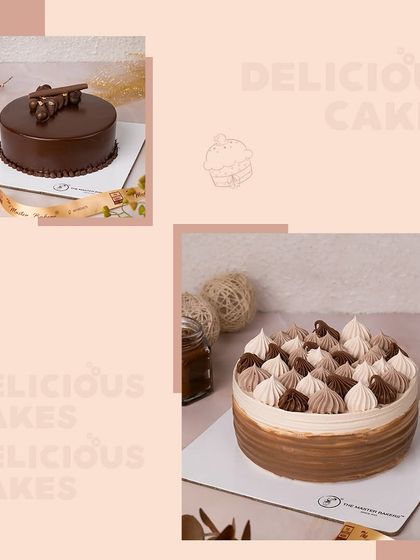 A simple collage showing two of our popular chocolate and caramel cakes. It’s a sweet reminder that every slice tells a story.