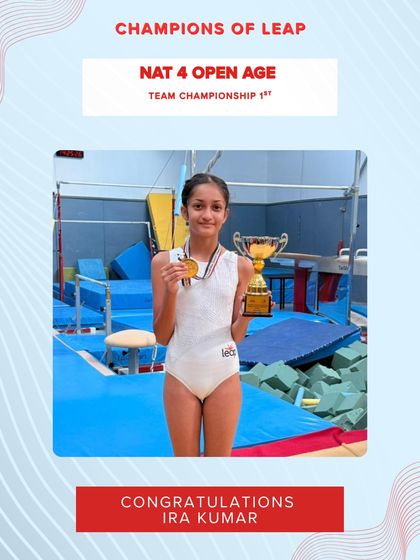 A big cheer for Ira Kumar, who was part of the 1st place winning team in the NAT 4 Open Age Team Championship.