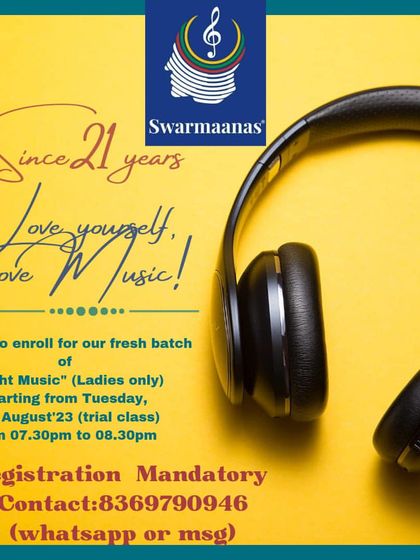 Announcing a fresh batch for Light Music, especially for ladies. After 21 years, it's a joy to see our classes full and our community growing.