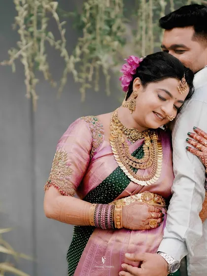 An intimate moment between partners during their maternity photoshoot. Capturing this profound connection and quiet joy is at the heart of my work as a storyteller.
