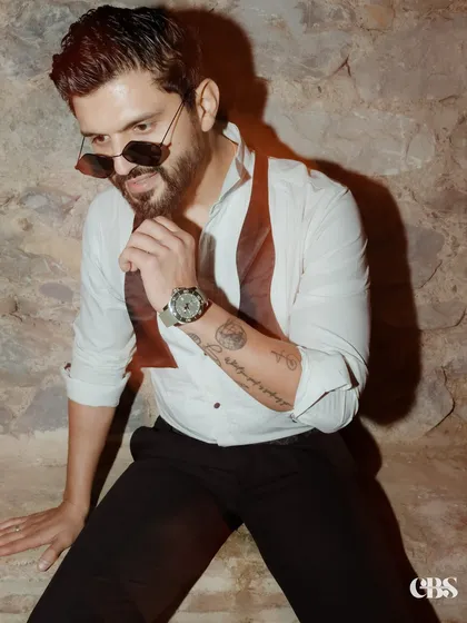 A cool, relaxed formal look with a bow tie. Perfect for a cocktail party or a stylish evening event.