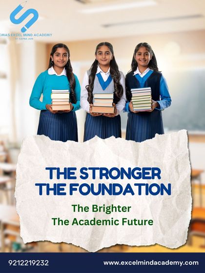 The stronger the foundation, the brighter the academic future. This image of students holding books reinforces our commitment to building strong fundamentals.