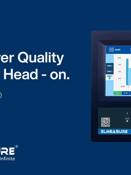 A focused shot of the PQ 8800's screen, displaying a harmonics analysis. This visual emphasizes its primary function: to provide clear, detailed data that helps you understand and resolve complex power issues.