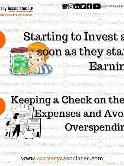 Teach your children to start investing as soon as they start earning and to keep a check on their expenses to avoid overspending. These practical habits are crucial for long-term financial health.