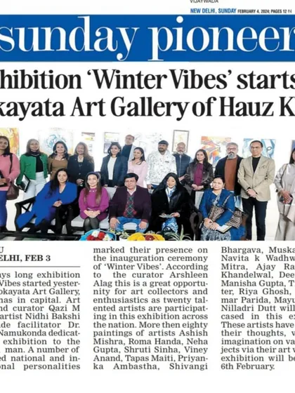 I was so thrilled to see my first exhibition featured in the Sunday Pioneer. It was a huge milestone for me and a reminder that hard work and passion really do pay off.