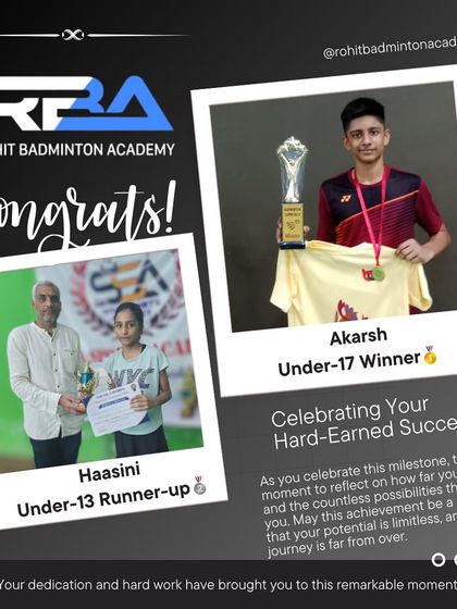 Rohit Badminton Academy - High Performance Badminton Training Our Champions: A Legacy of Wins photo 57