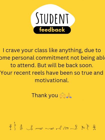 When students tell me they crave my class, I know I'm on the right path. It's not just about the asanas, it's about creating a space you want to come back to.