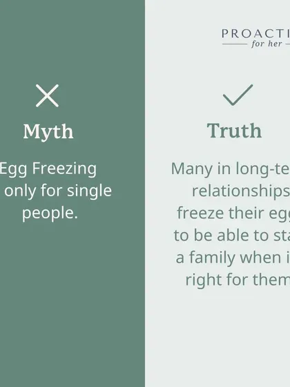 Another myth is that egg freezing is only for single people. The truth is, many women in long-term relationships choose to freeze their eggs to give themselves and their partners the flexibility to start a family when the time is truly right for them.