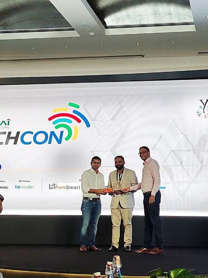 A moment of recognition at the CREDAI Bengal Techcon. We are proud to be part of an ecosystem that is pushing the boundaries of technology in the construction and real estate sectors.
