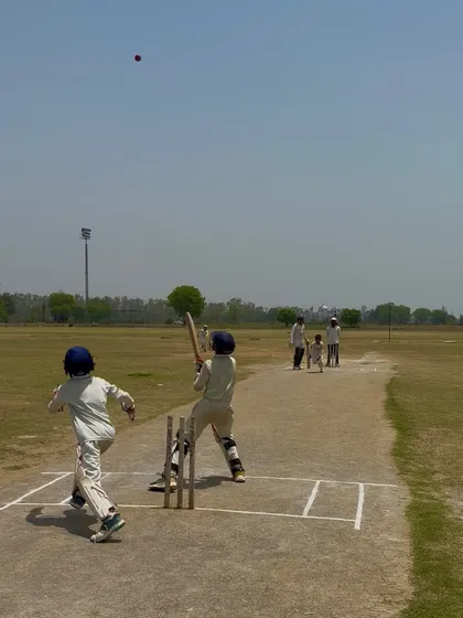 A batsman is beaten by a magical delivery.
